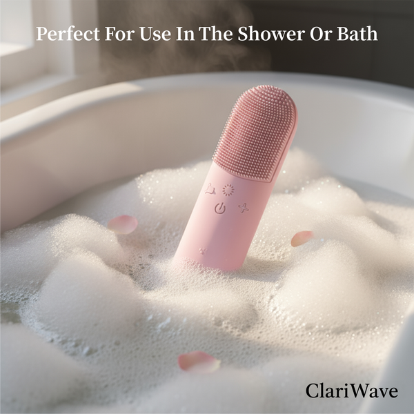 GlowWave  Red + Blue LED Therapy Massaging Facial Cleanser