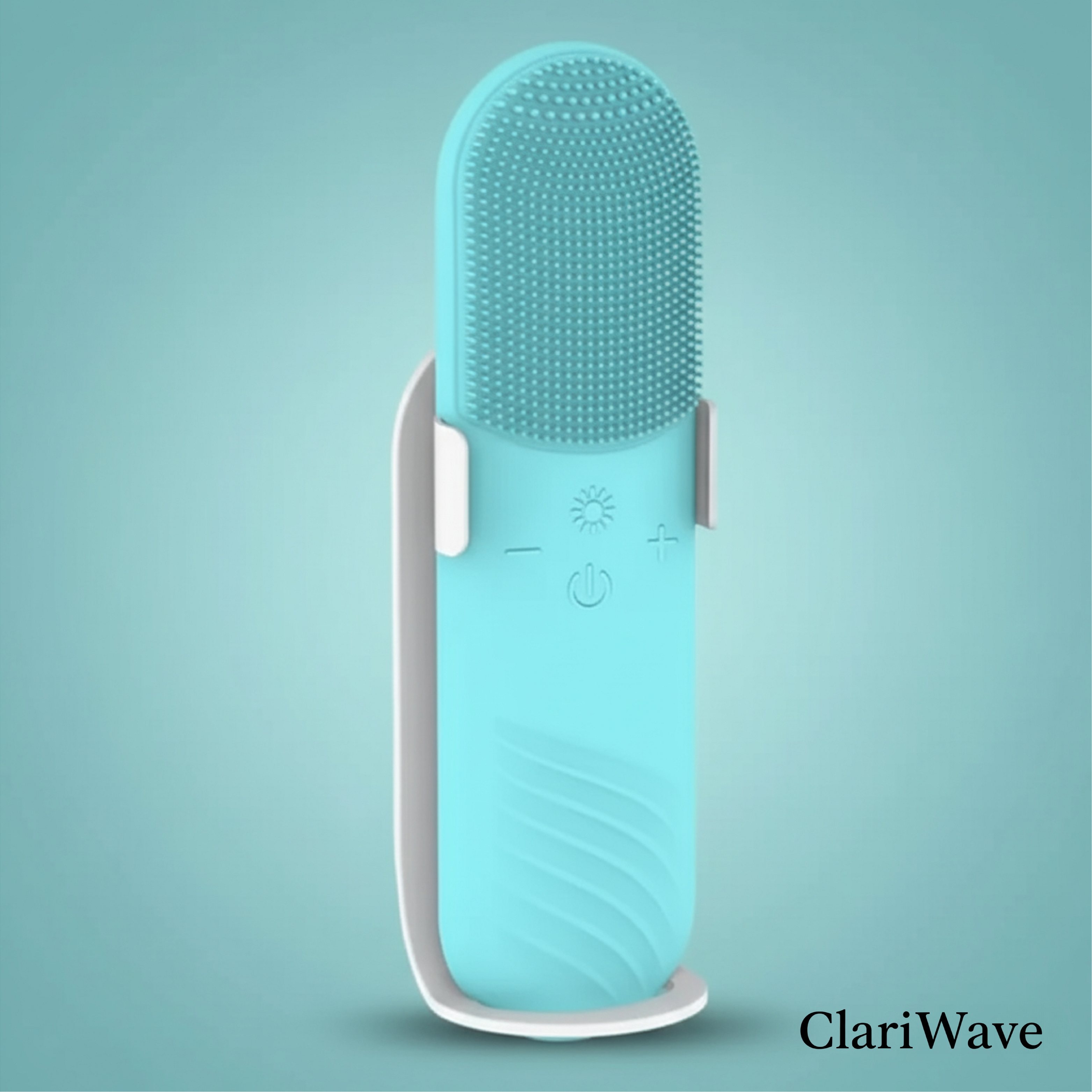 ClariWave 2-in-1 Red/Blue Light Therapy Vibrating Facial Cleanser Brush