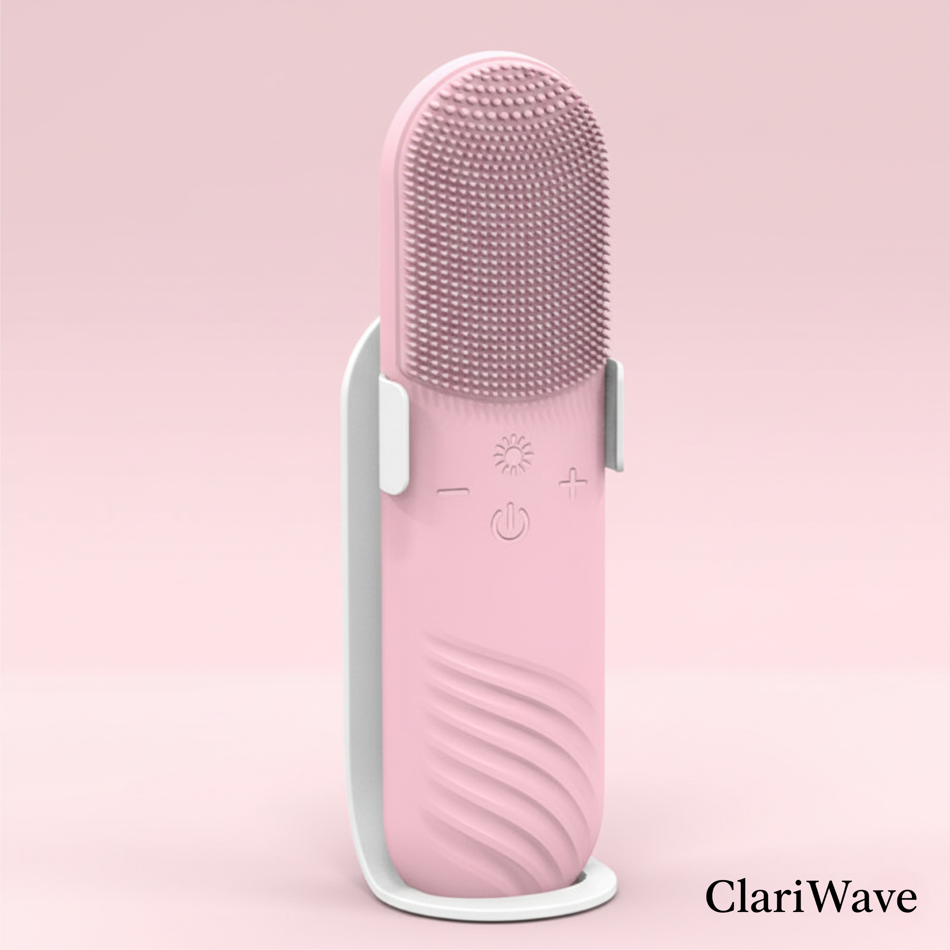 ClariWave 2-in-1 Red/Blue Light Therapy Vibrating Facial Cleanser Brush