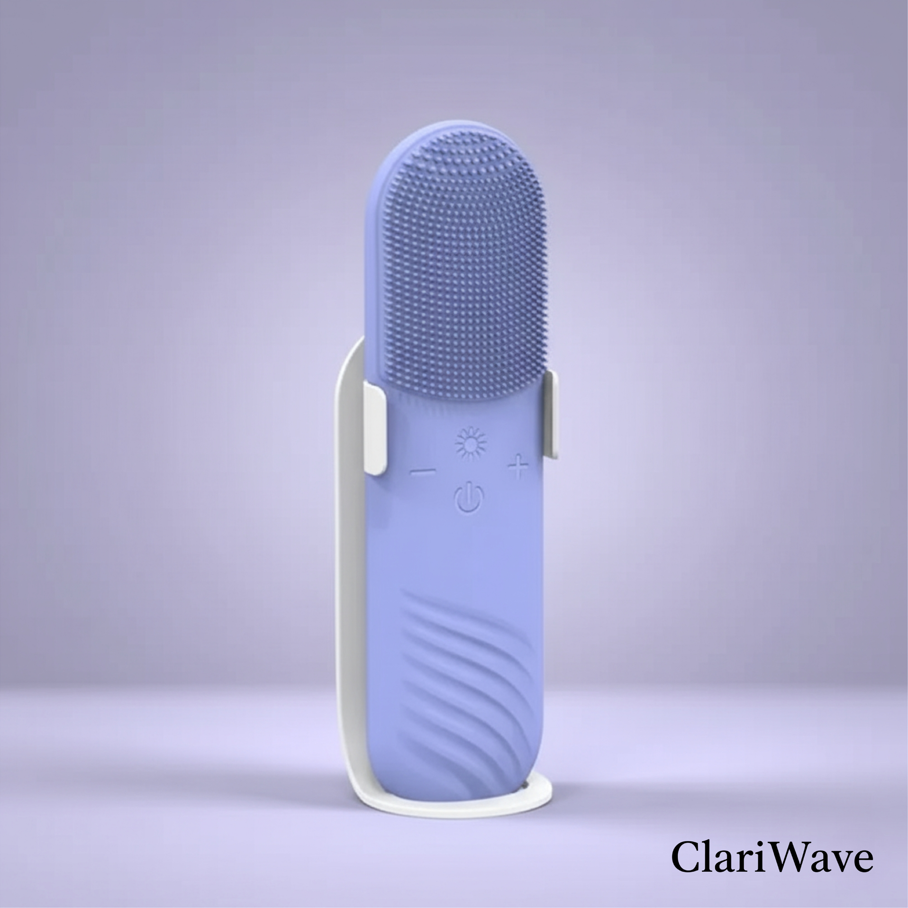 ClariWave 2-in-1 Red/Blue Light Therapy Vibrating Facial Cleanser Brush